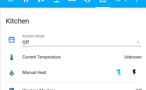 Main Heat control in the Study tab